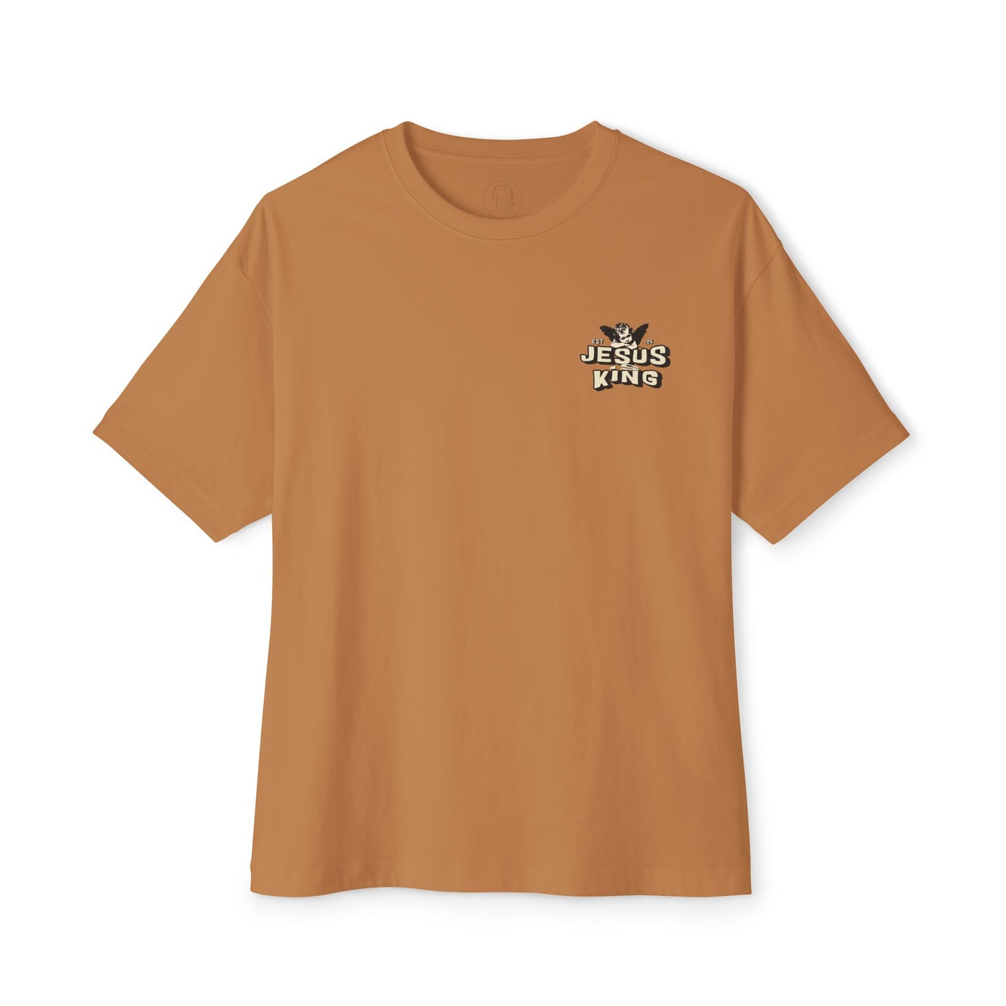 Jesus King Unisex Oversized Tee - Casual Outing, Spiritual Gift, Sunday Service, Inspirational Fashion, Trendy Lifestyle