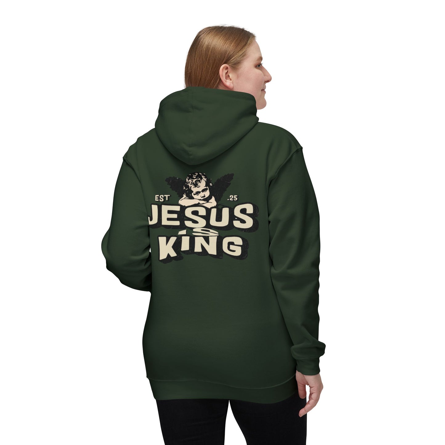 JESUS IS KING Unisex Hooded Sweatshirt