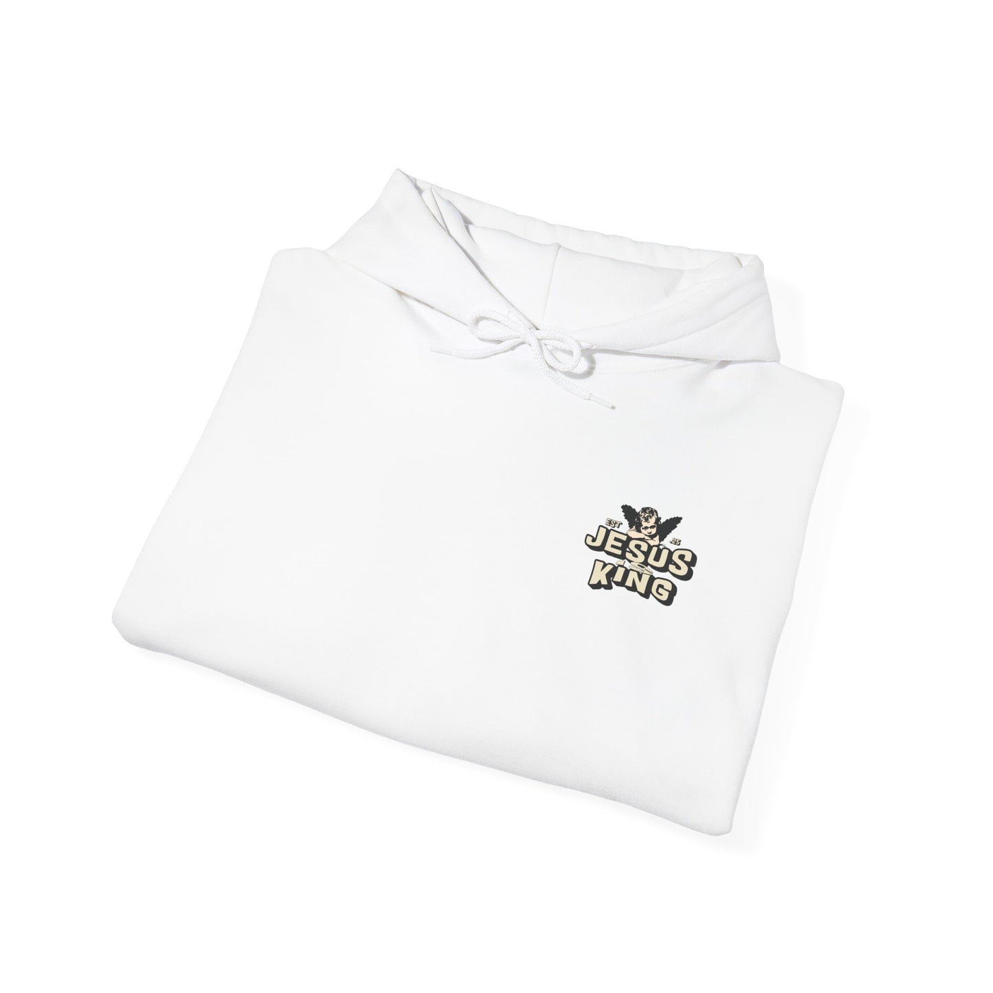 JESUS IS KING Motivational Hooded Sweatshirt