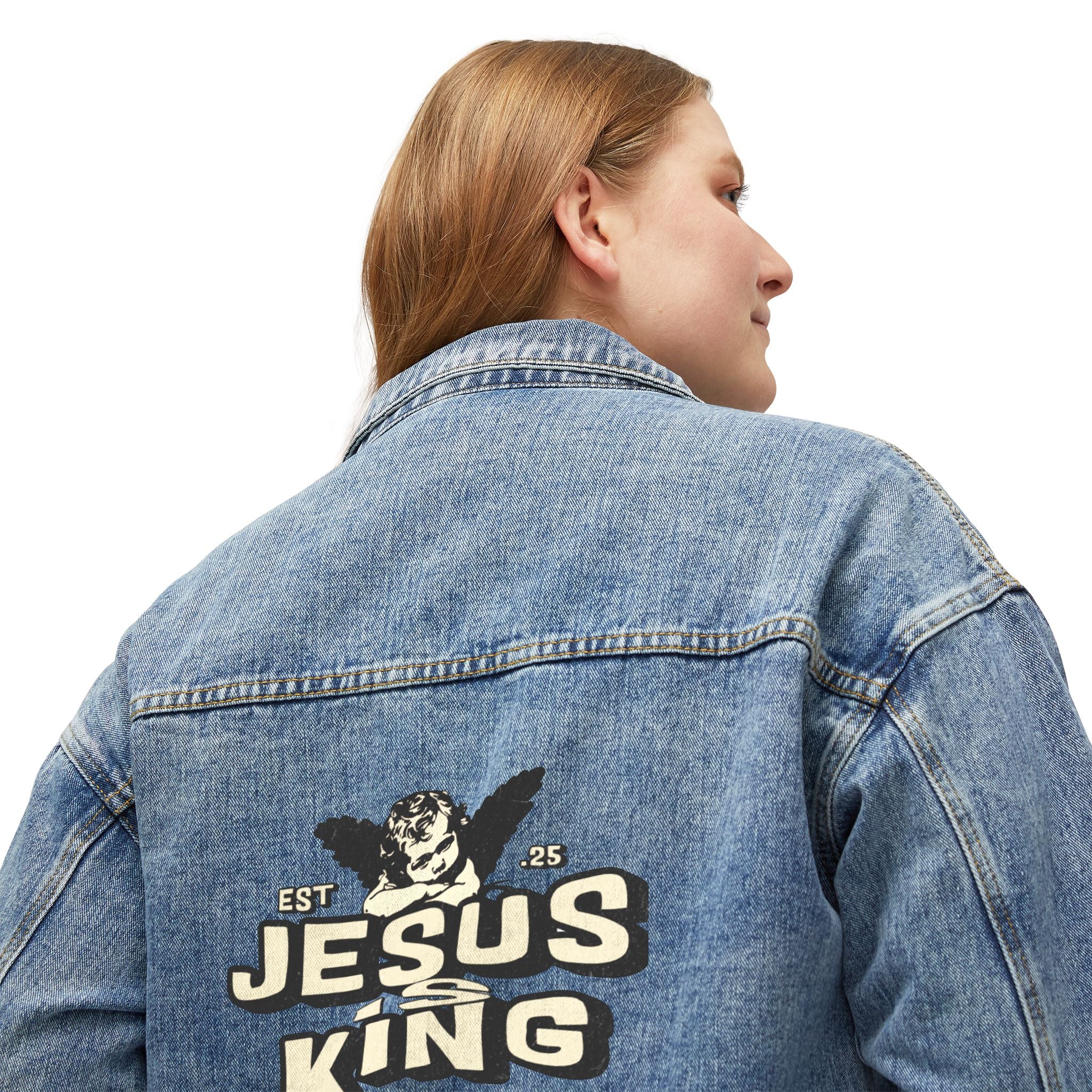 JESUS IS KING Women's Denim Jacket