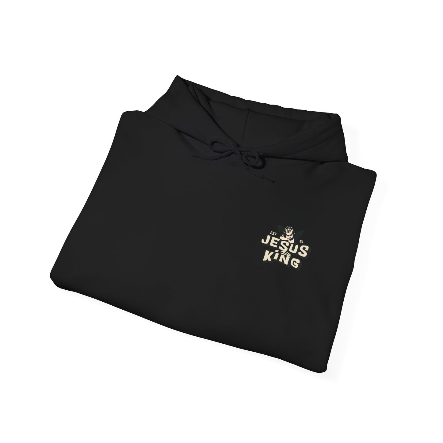 JESUS IS KING Motivational Hooded Sweatshirt