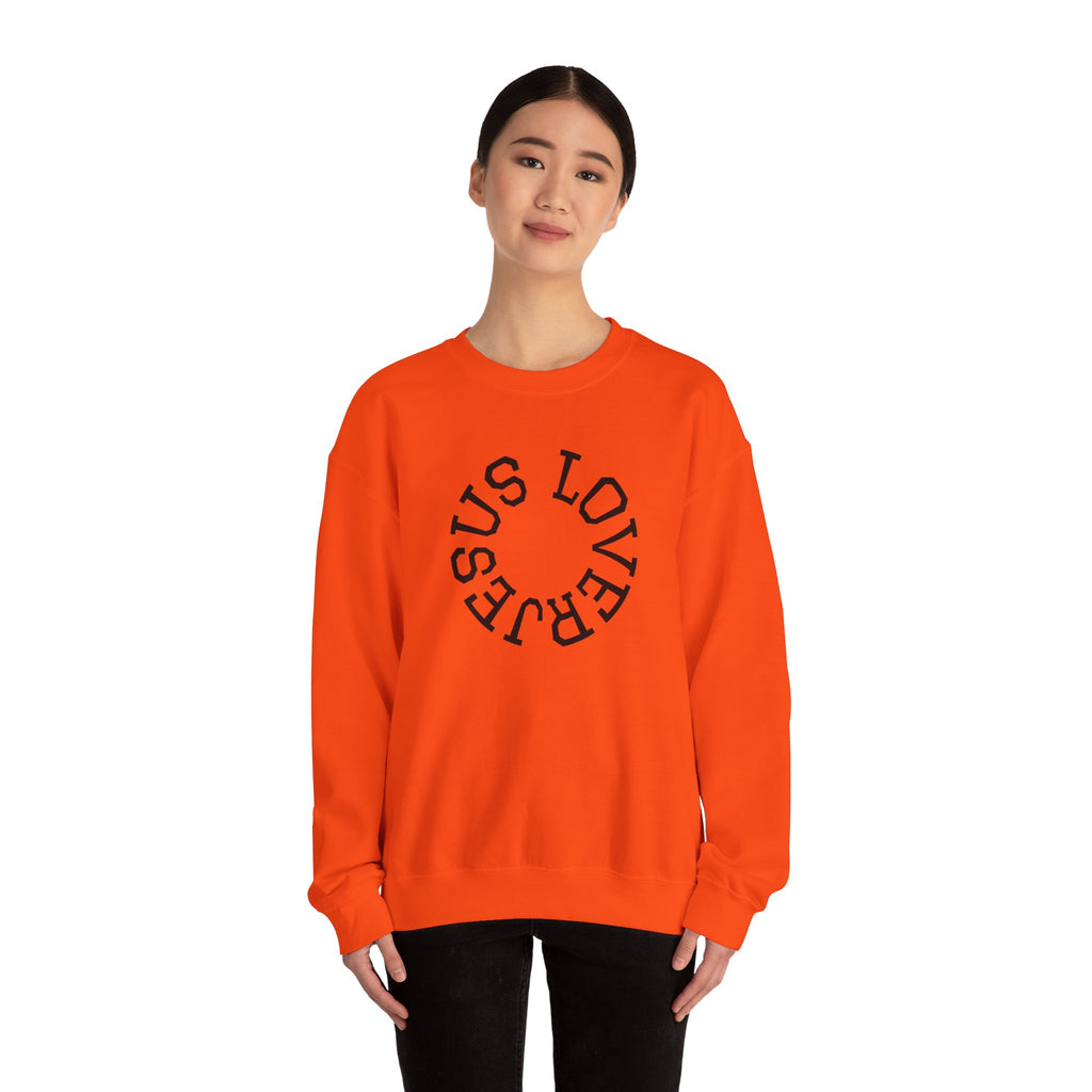 Jesus Lover Faith-Inspired Crewneck Sweatshirt, Various Colors