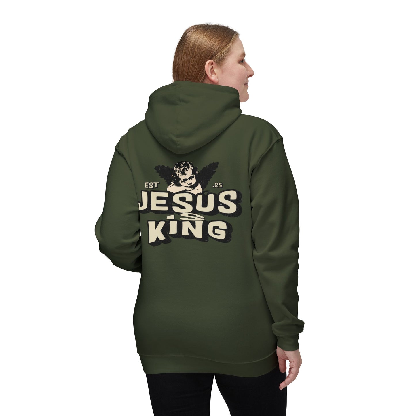 JESUS IS KING Unisex Hooded Sweatshirt