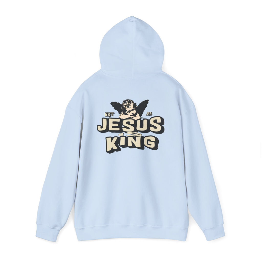 JESUS IS KING Motivational Hooded Sweatshirt