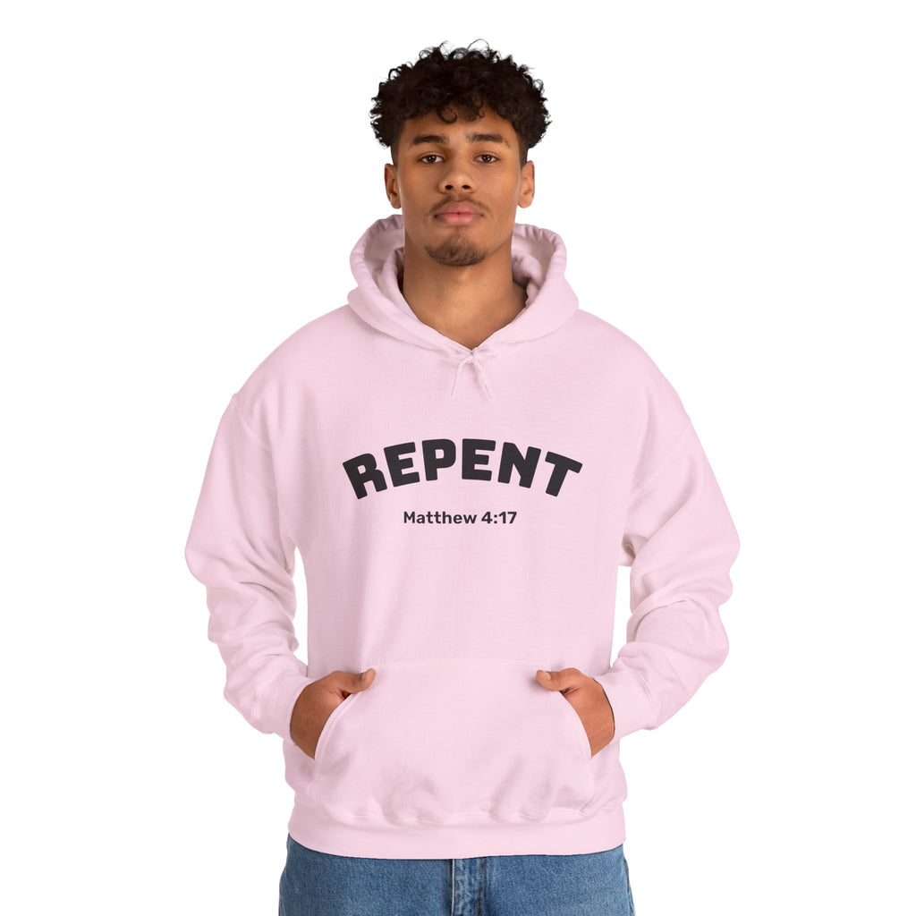 Repent Motivational Hooded Sweatshirt