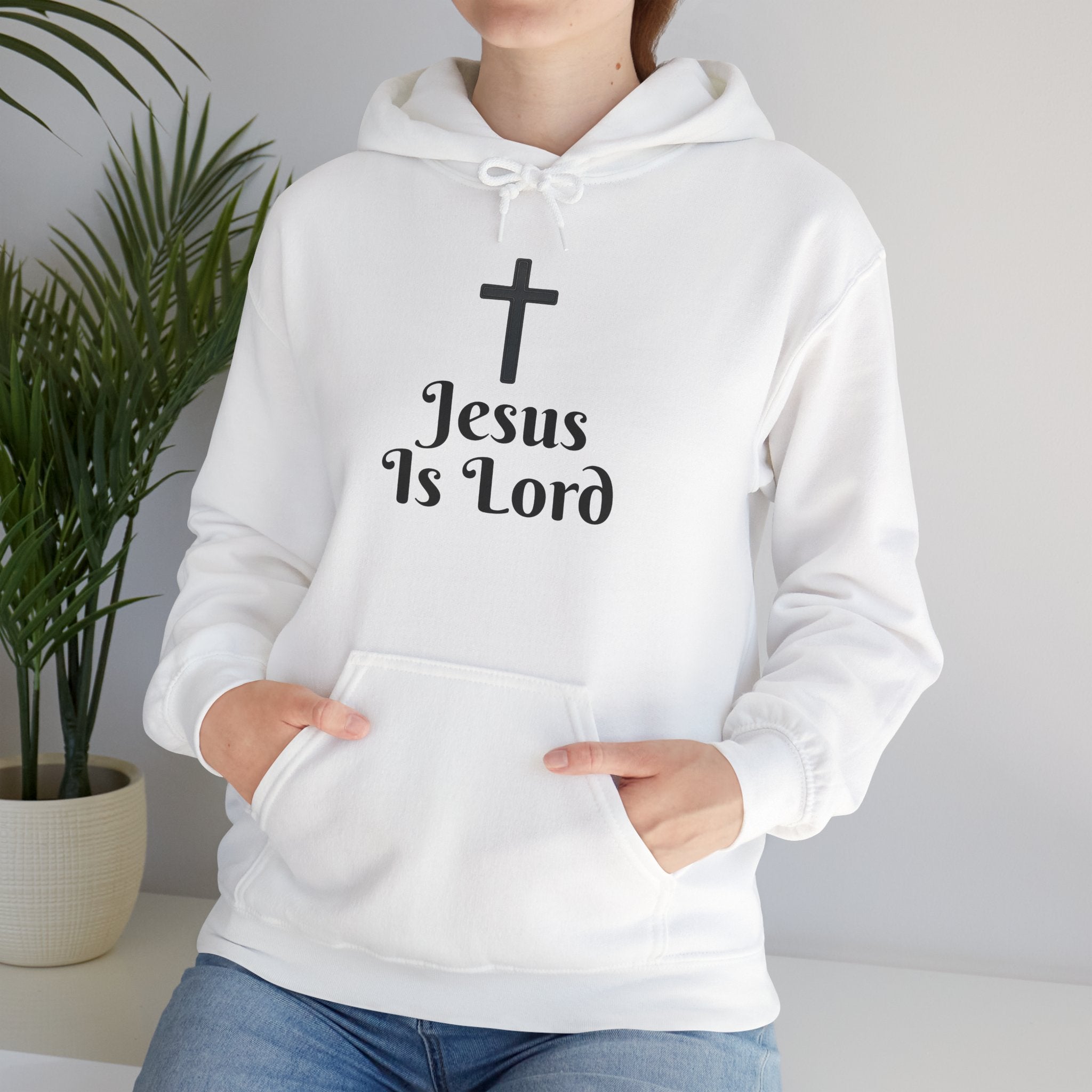 Jesus Is Lord Motivational Hooded Sweatshirt