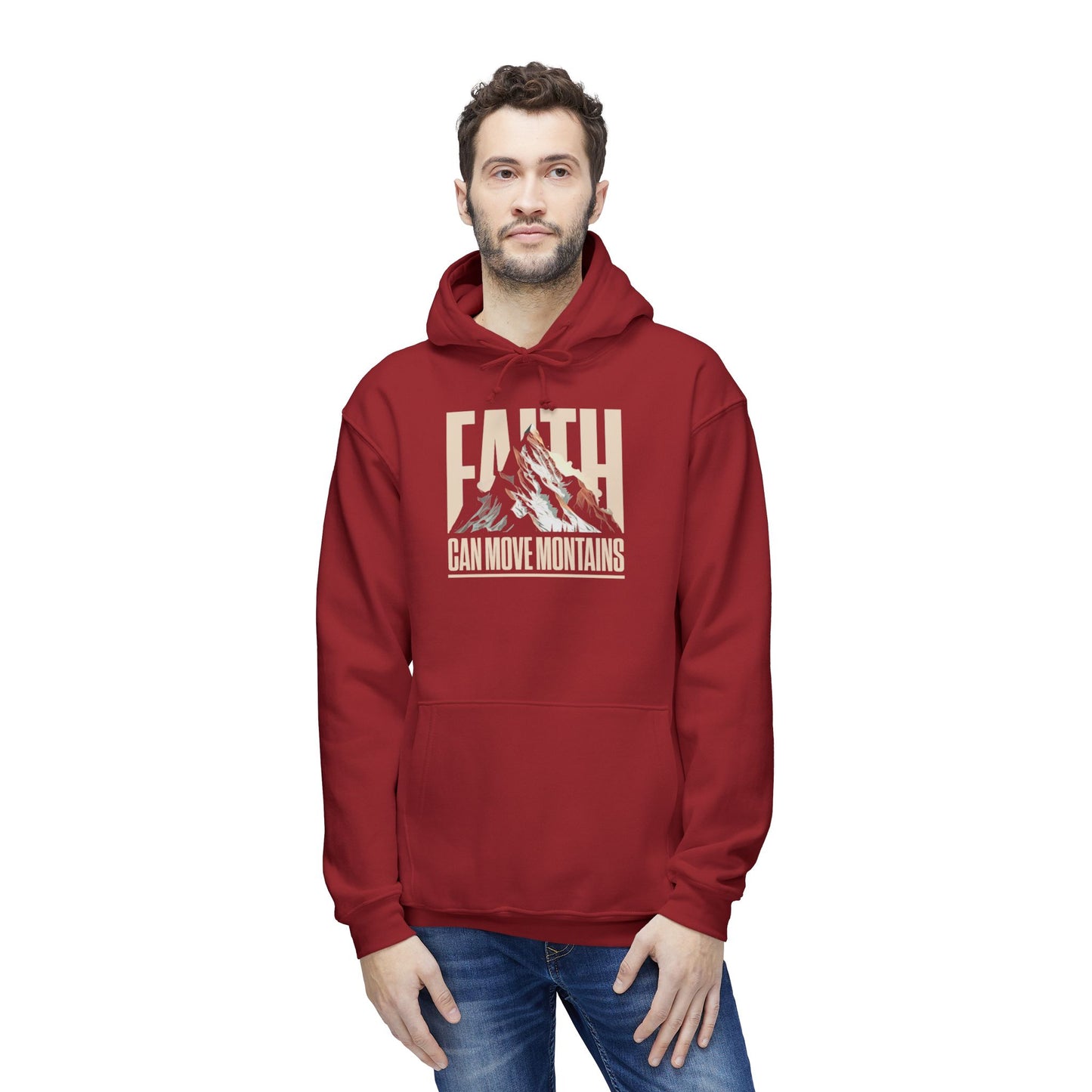 FAITH CAN MOVE MOUNTAINS Unisex Hooded Sweatshirt