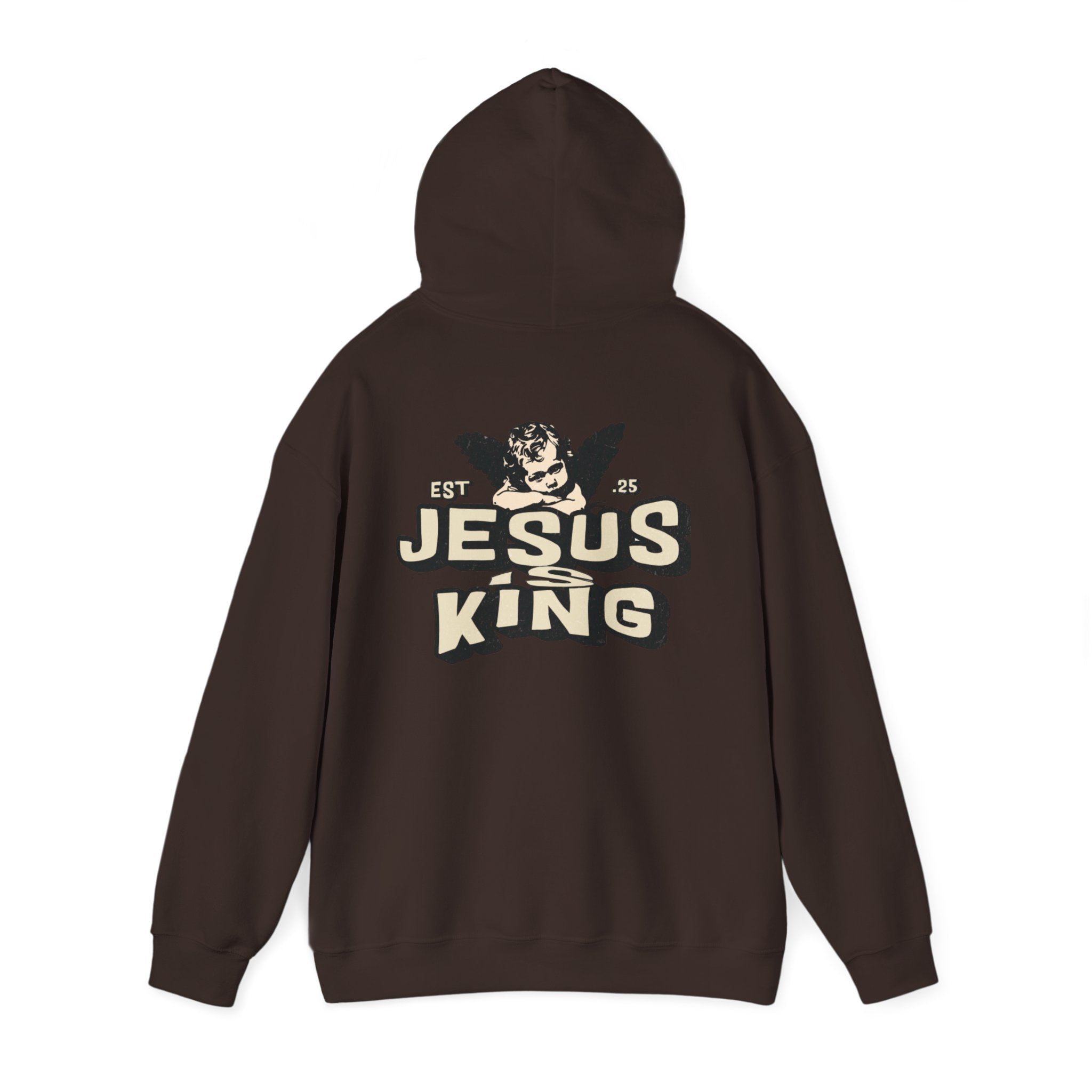 JESUS IS KING Motivational Hooded Sweatshirt