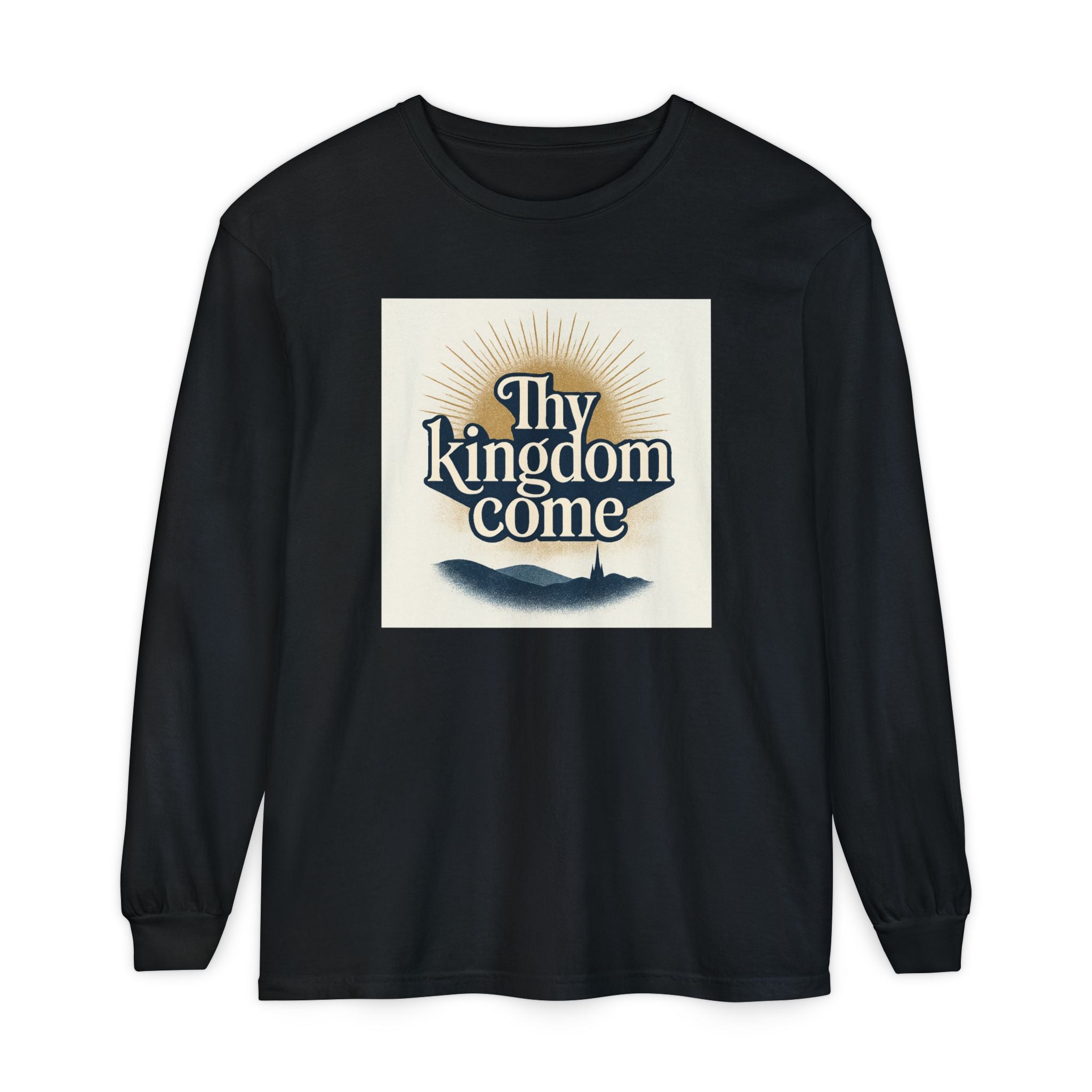 Send Me Garment-Dyed Long Sleeve Shirt - Here Am I! Send Me! Tee