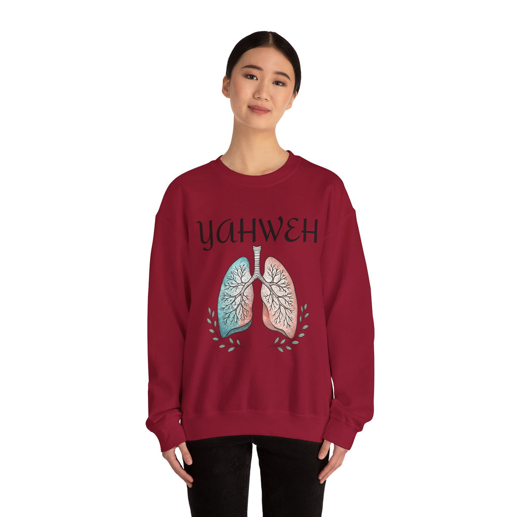 YAHWEH Faith-Inspired Crewneck Sweatshirt Various Colors