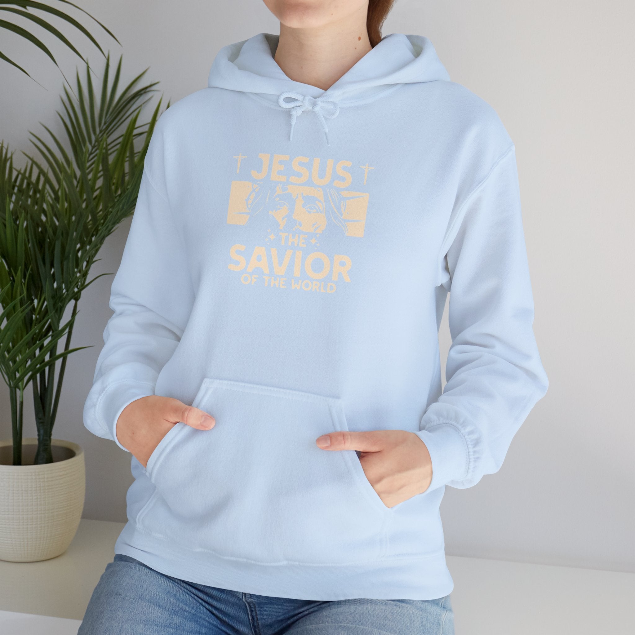 JESUS SAVIOR  Motivational Hooded Sweatshirt