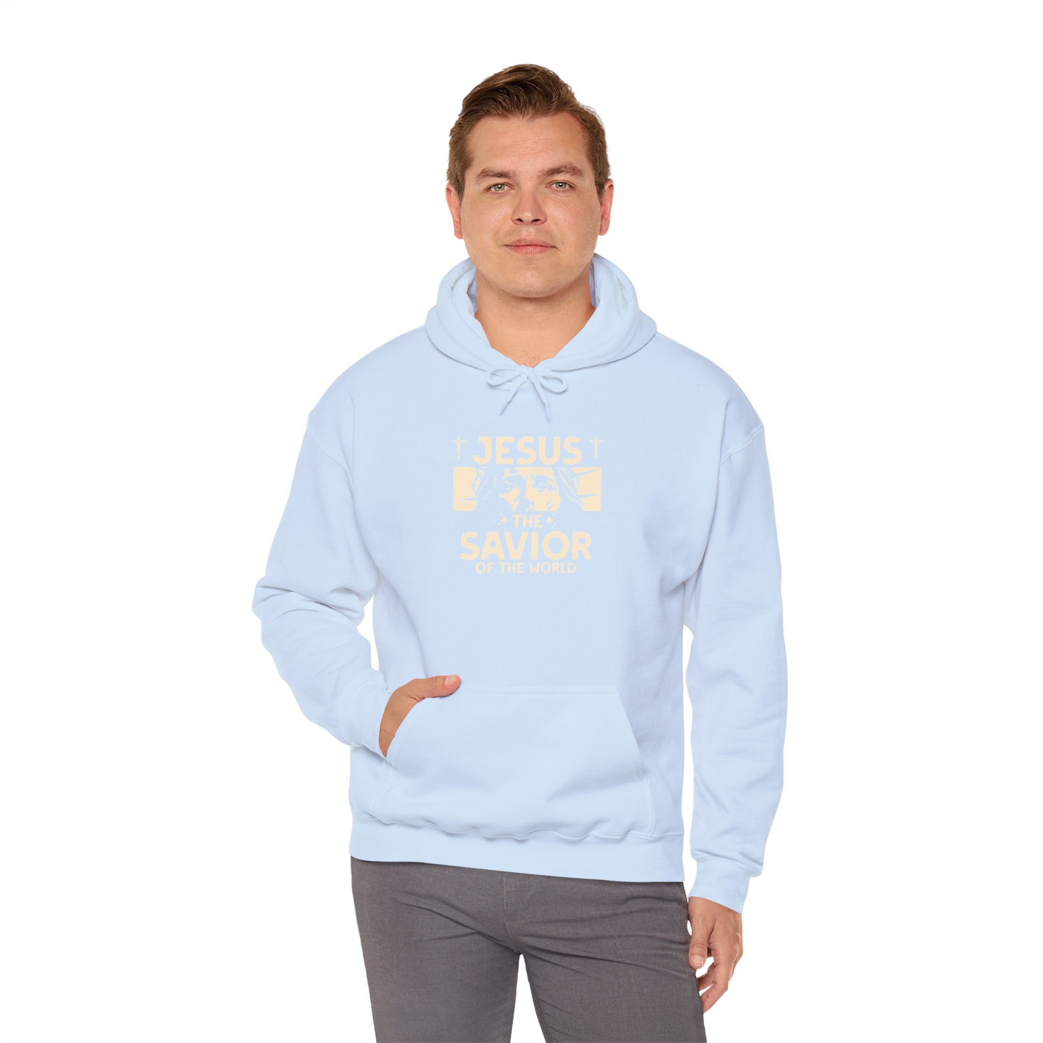 JESUS SAVIOR  Motivational Hooded Sweatshirt
