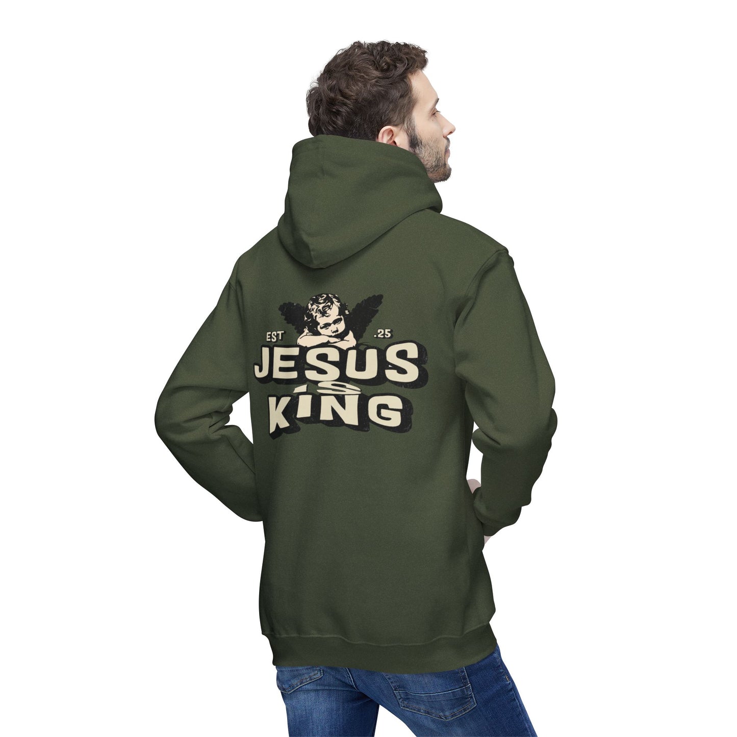JESUS IS KING Unisex Hooded Sweatshirt