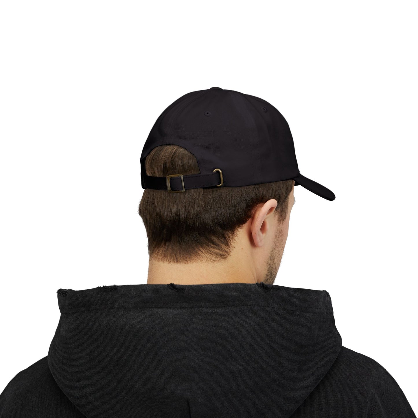 Black Classic Dad Cap with Inspiring Quote