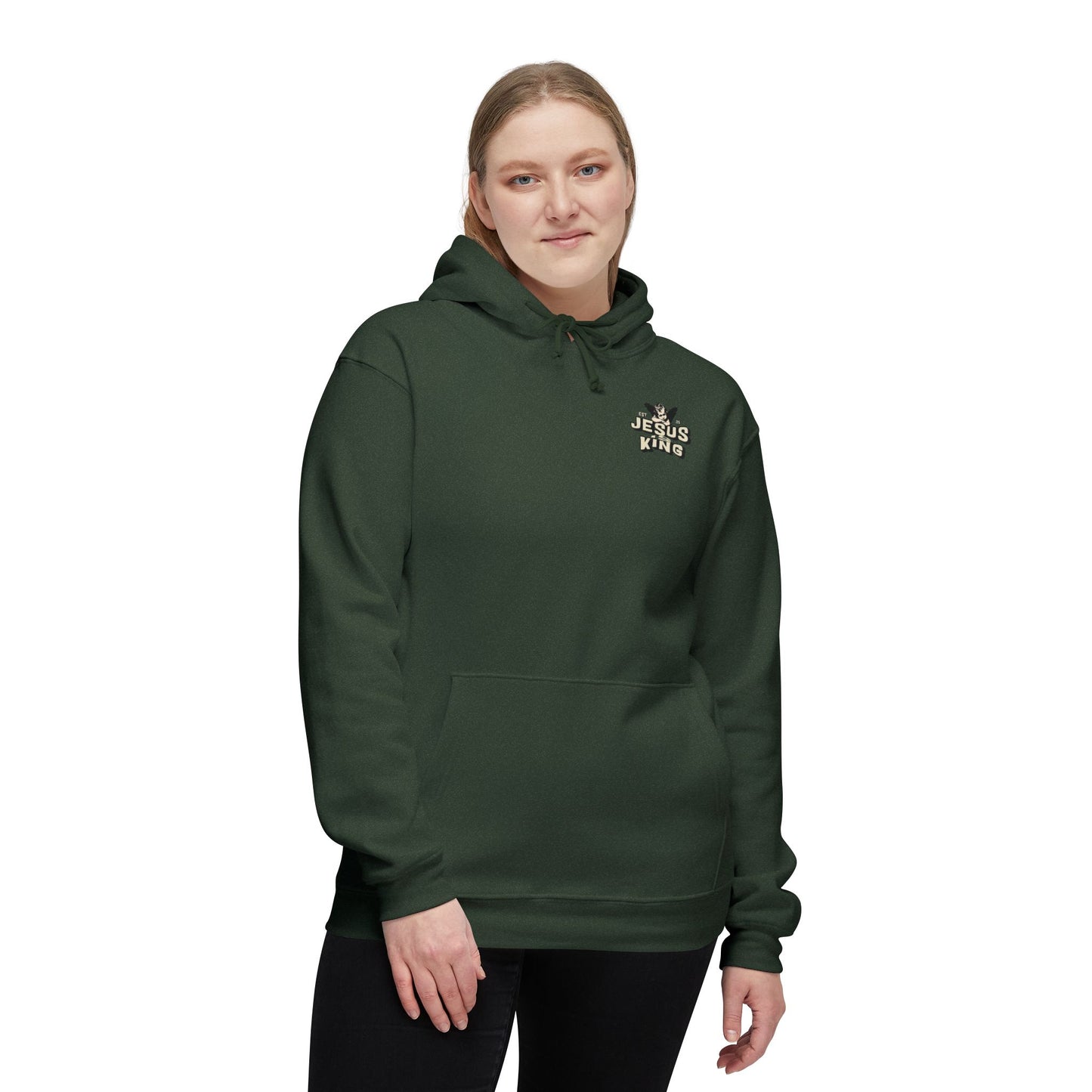 JESUS IS KING Unisex Hooded Sweatshirt