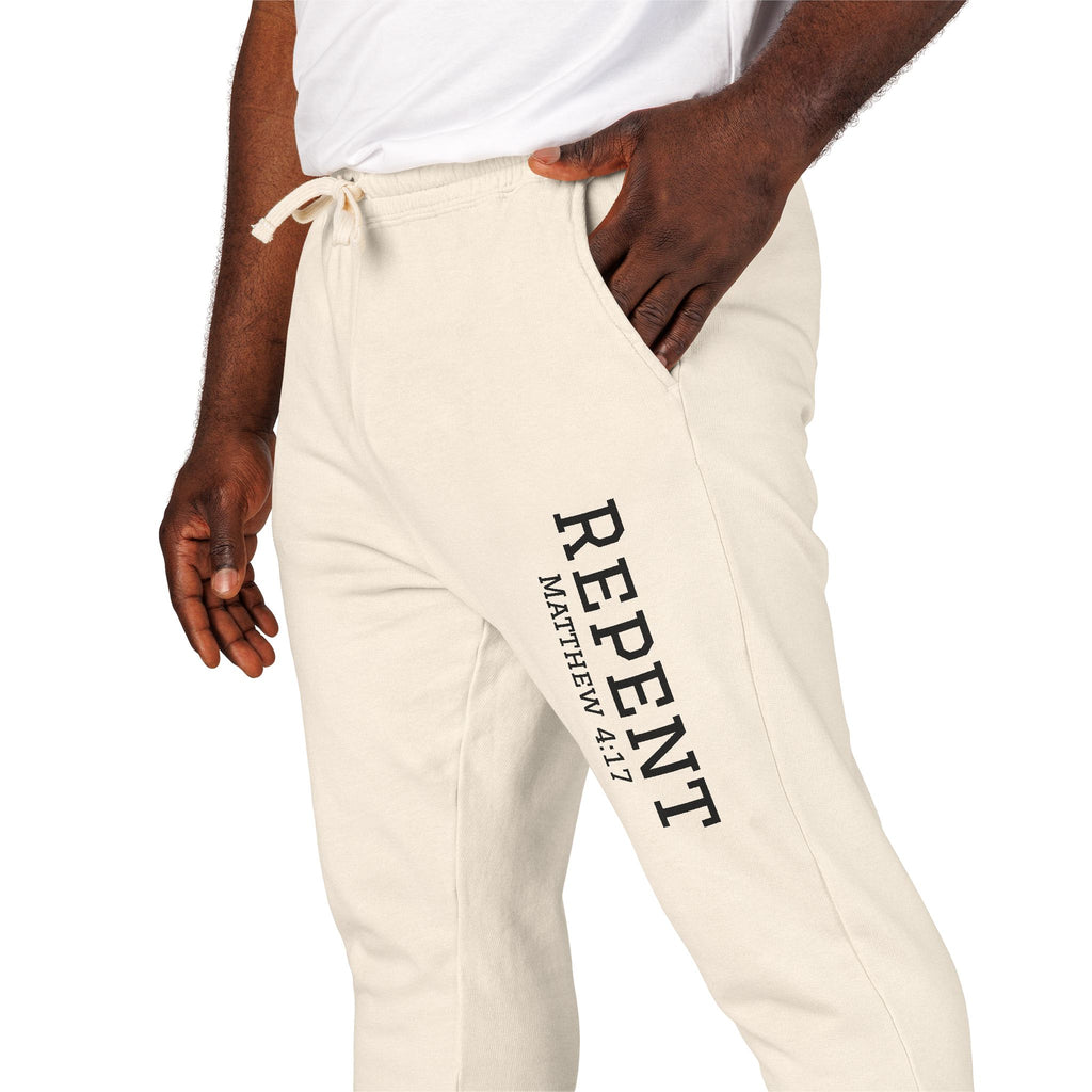 Repent Comfortable Garment-Dyed Fleece Sweatpants Unisex