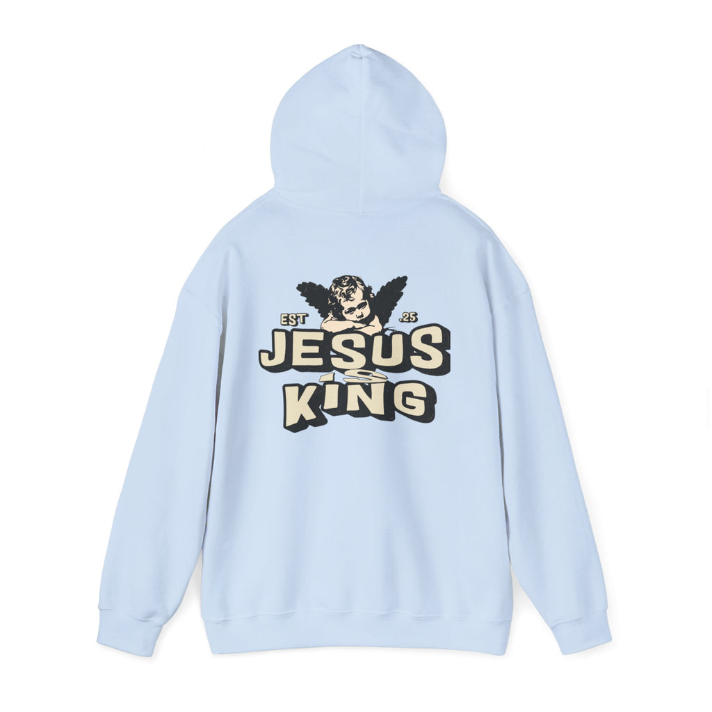JESUS IS KING Motivational Hooded Sweatshirt