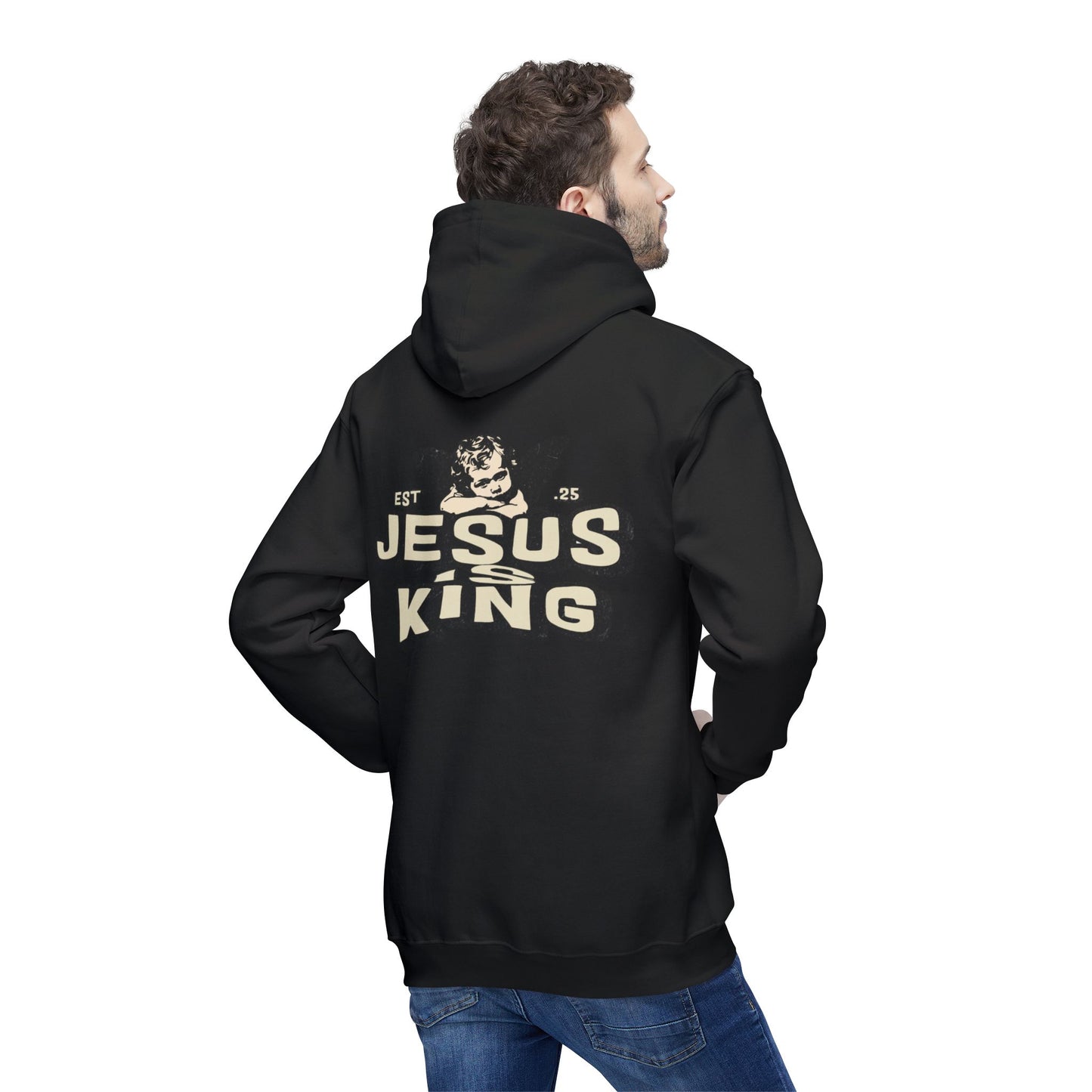 JESUS IS KING Unisex Hooded Sweatshirt